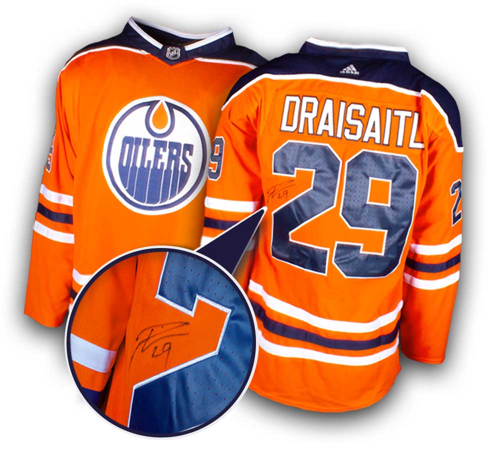 Leon Draisaitl 29 Edmonton Oilers NHL Eishockey Spieler und BRAYCE